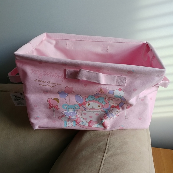 Sanrio My Melody canvas folding storage box - Picture 2 of 7